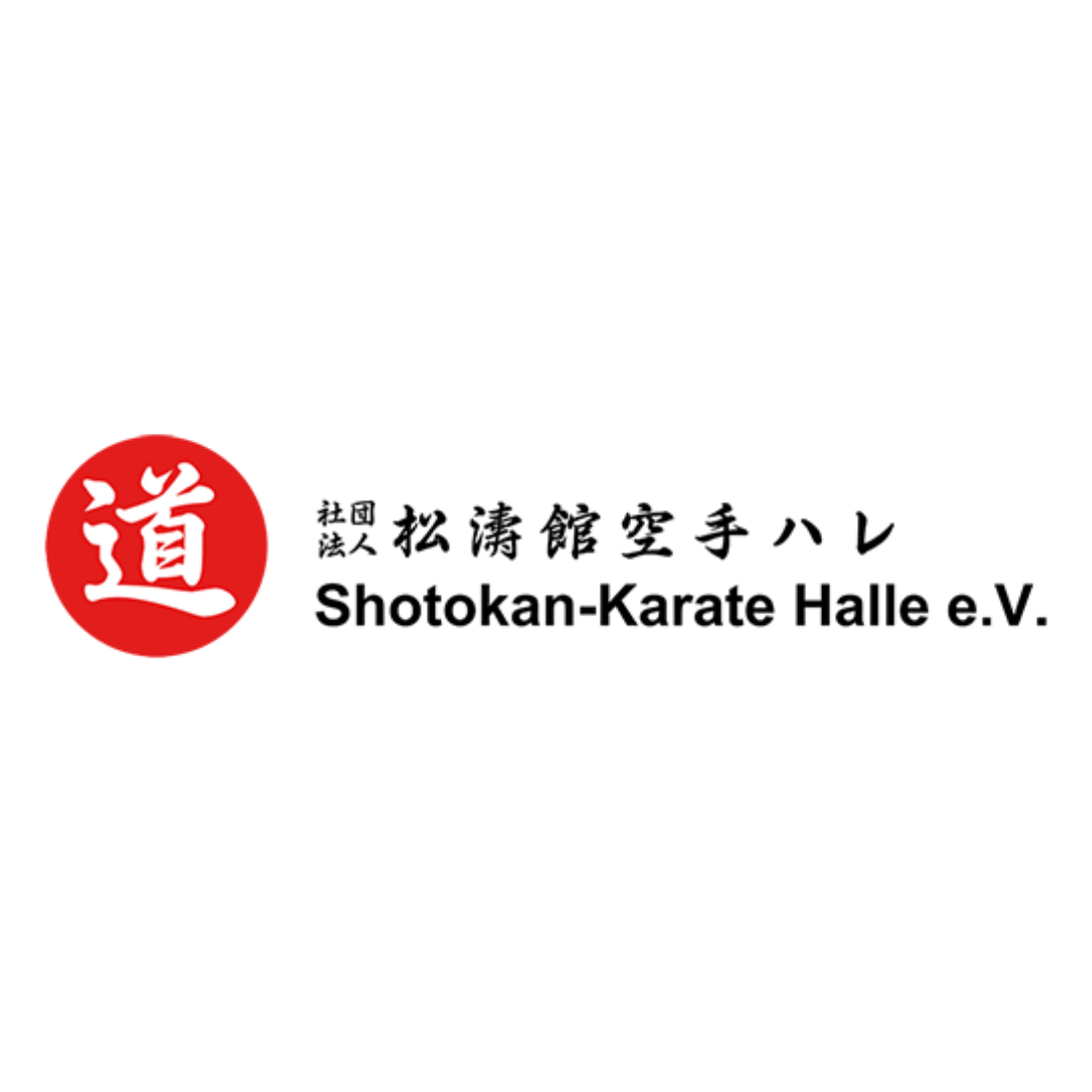 Logo Shotokan-Karate Halle e.V. Zu sehen ist das Logo von Shotokan-Karate Halle: Ein roter Kreis und japanische Schriftzeichen.