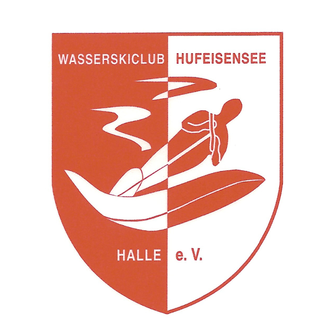 Zu sehen ist das Logo vom Wasserskiclub Hufeisensee Logo Wasserskiclub Hufeisensee