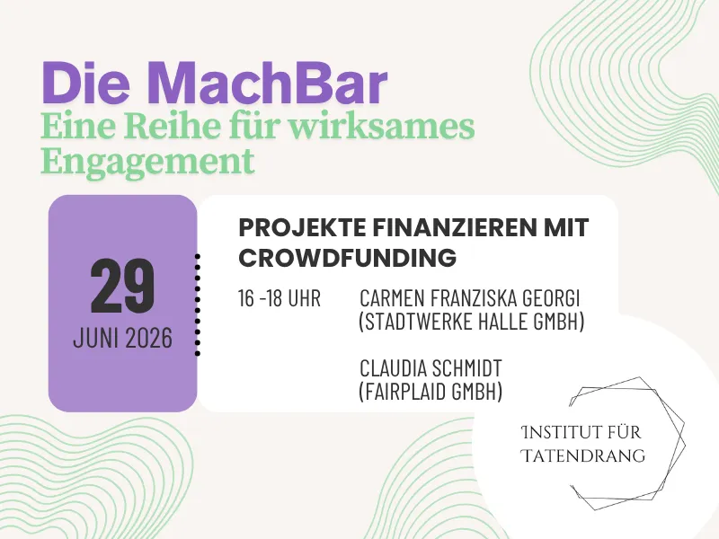 Grafik mit Infos zum MachBar Seminar (siehe Text)