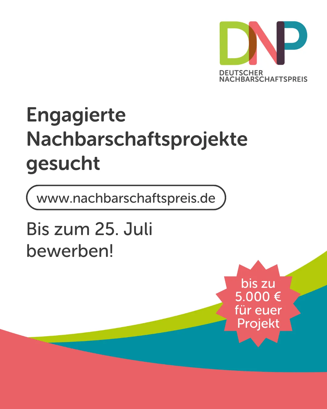 Aufruf zur Bewerbung beim DNP (Infos im Text)