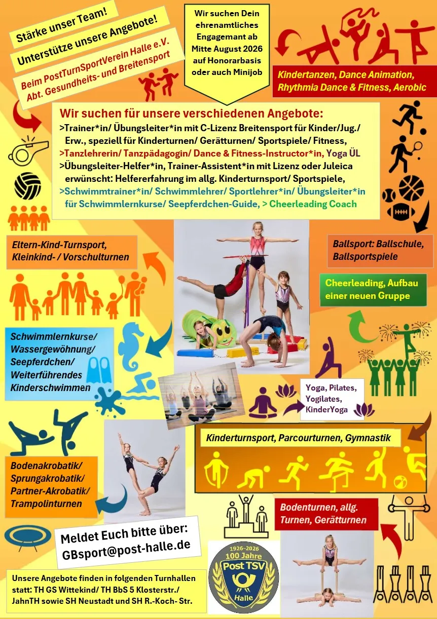 Flyer mit viel Text und Bild