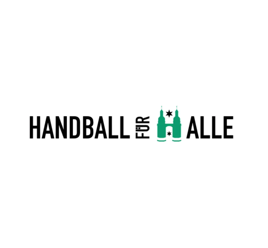Schriftzug "Handball für (H)alle"