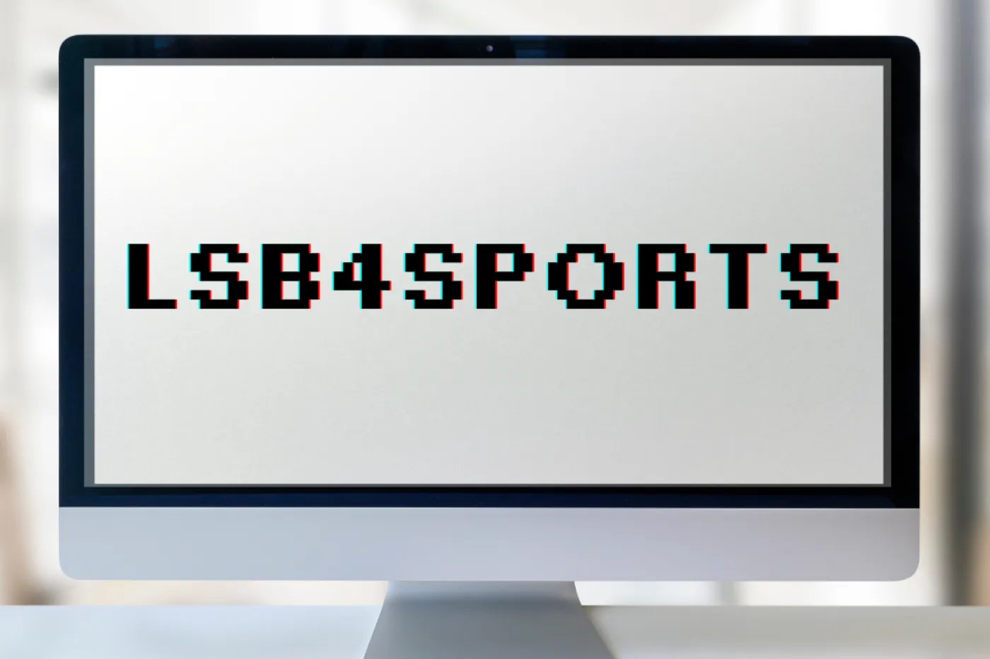 Zu sehen ist ein PC-Bildschirm, darauf steht "LSB4Sports"